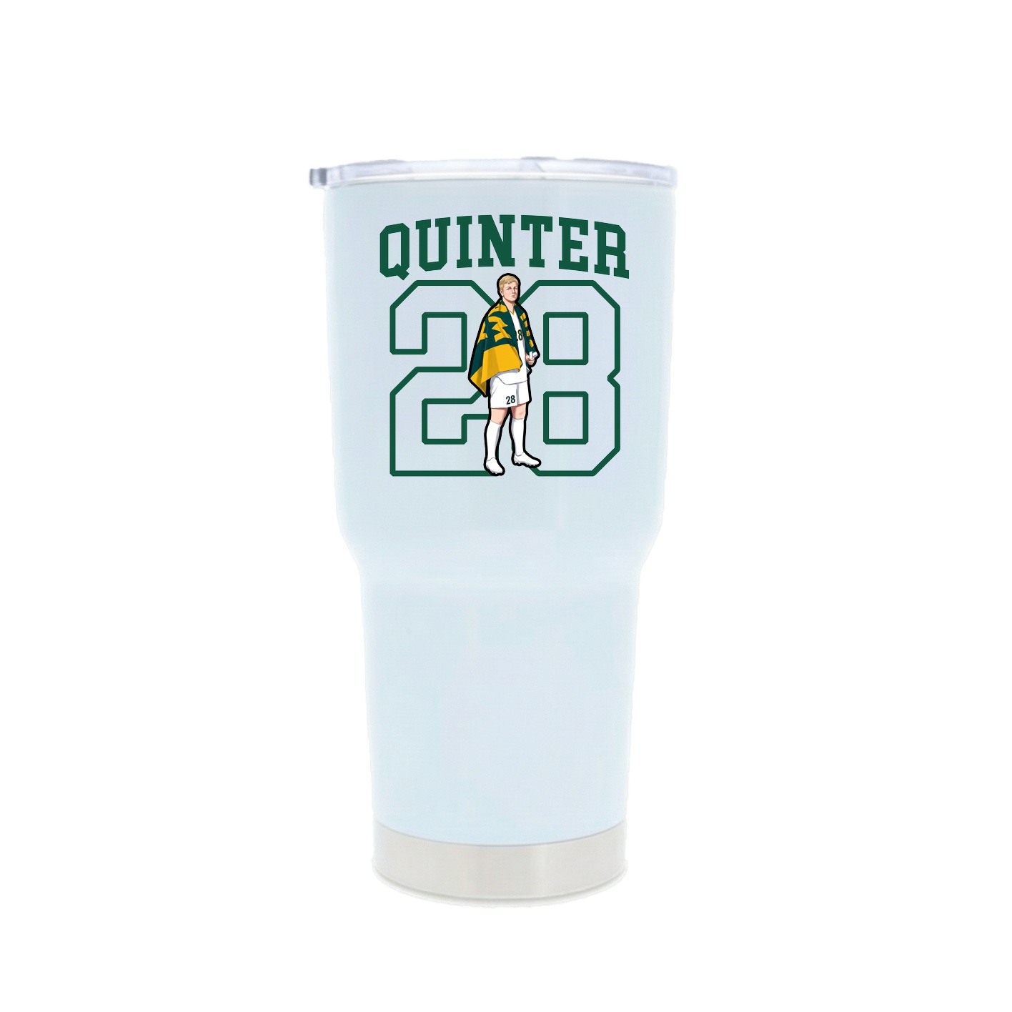 30oz Stainless Steel Tumbler — Shirsey in White