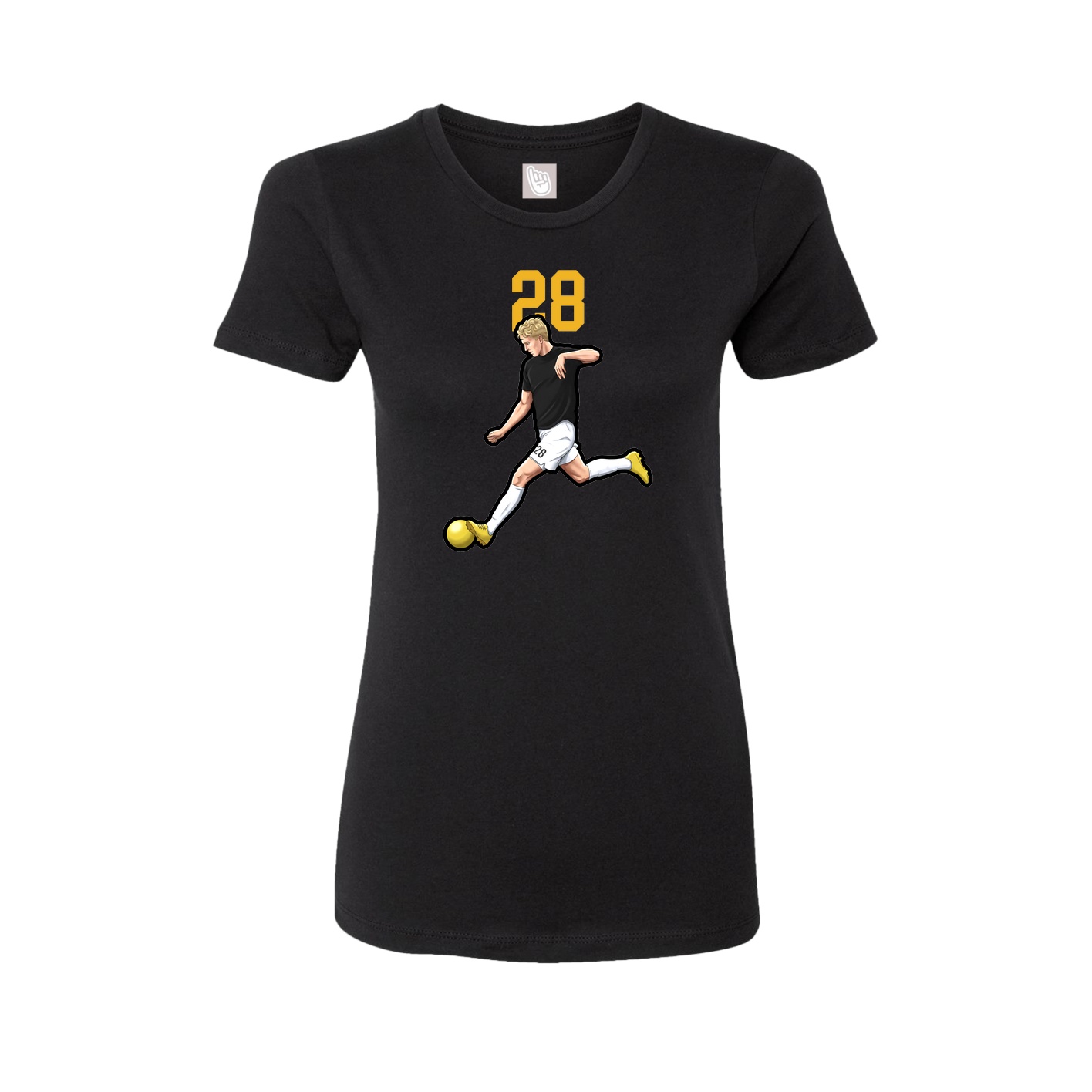 Womens Tee — Number Top in Black