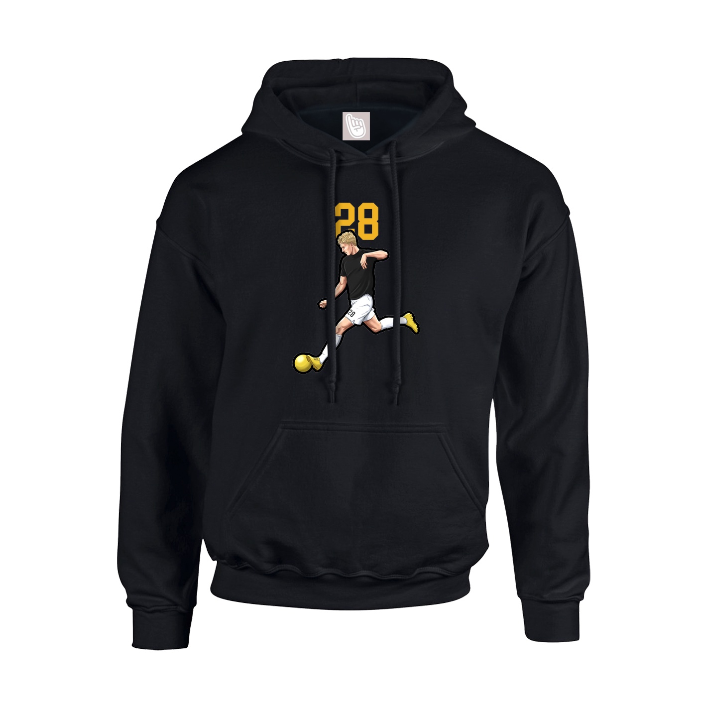 Hoodie — Number Top in Black