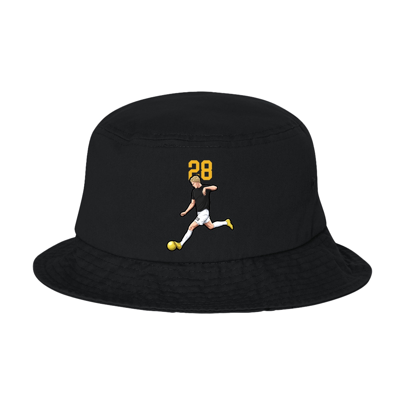 Bucket Cap — Number Top in Black