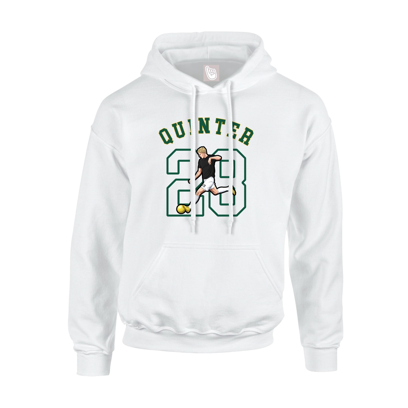 Youth Hoodie — Shirsey Arch in White