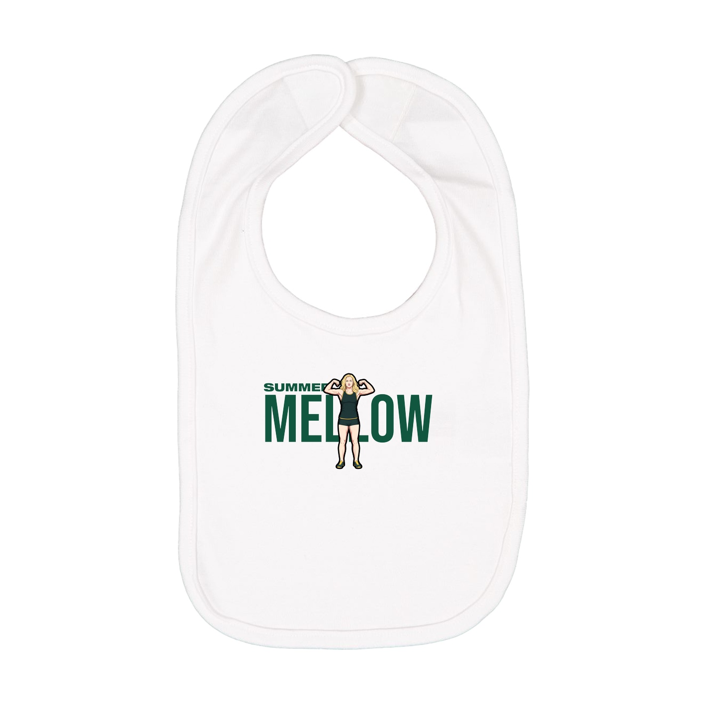 Infant Bib — Player Name in White