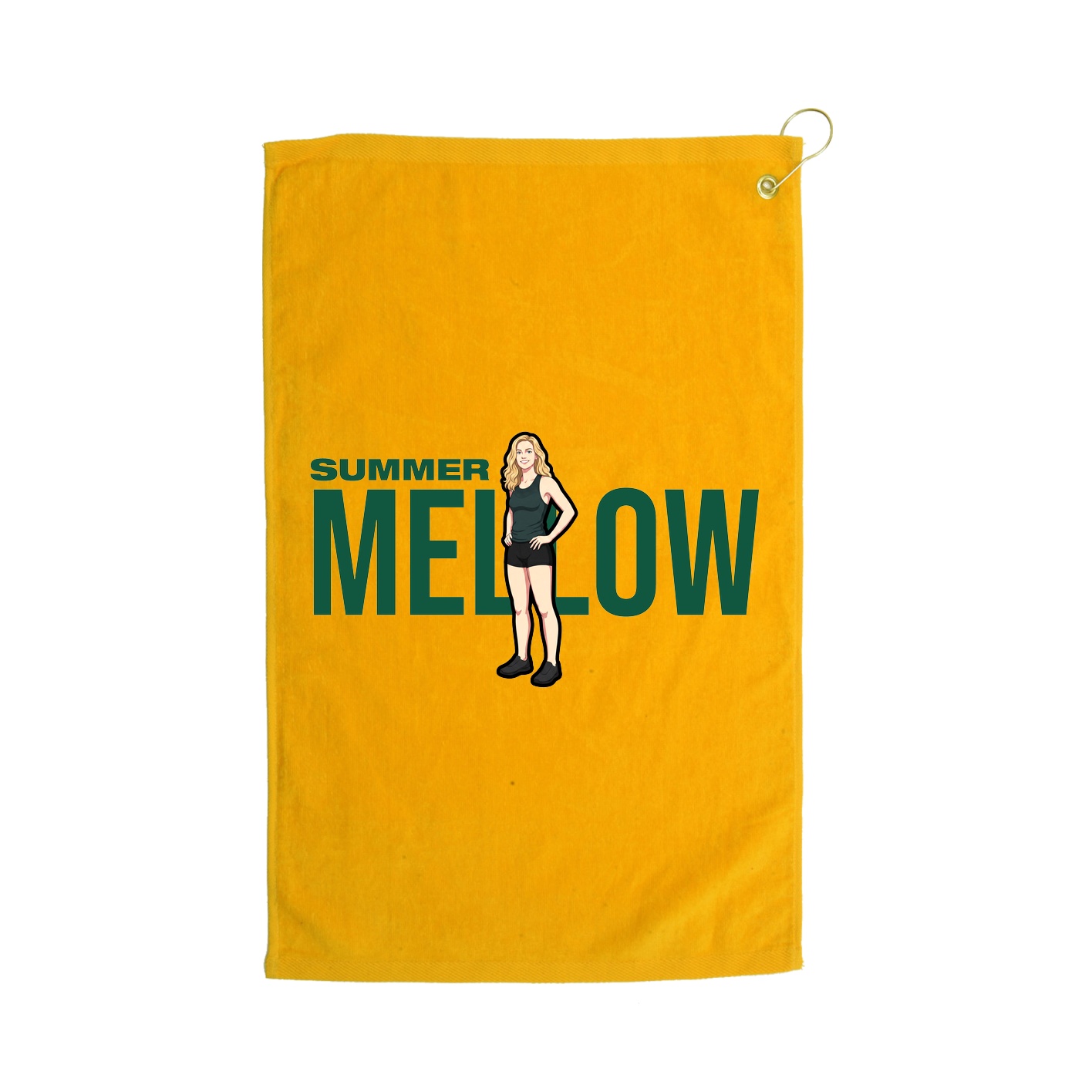 Golf Towel — Player Name in Gold