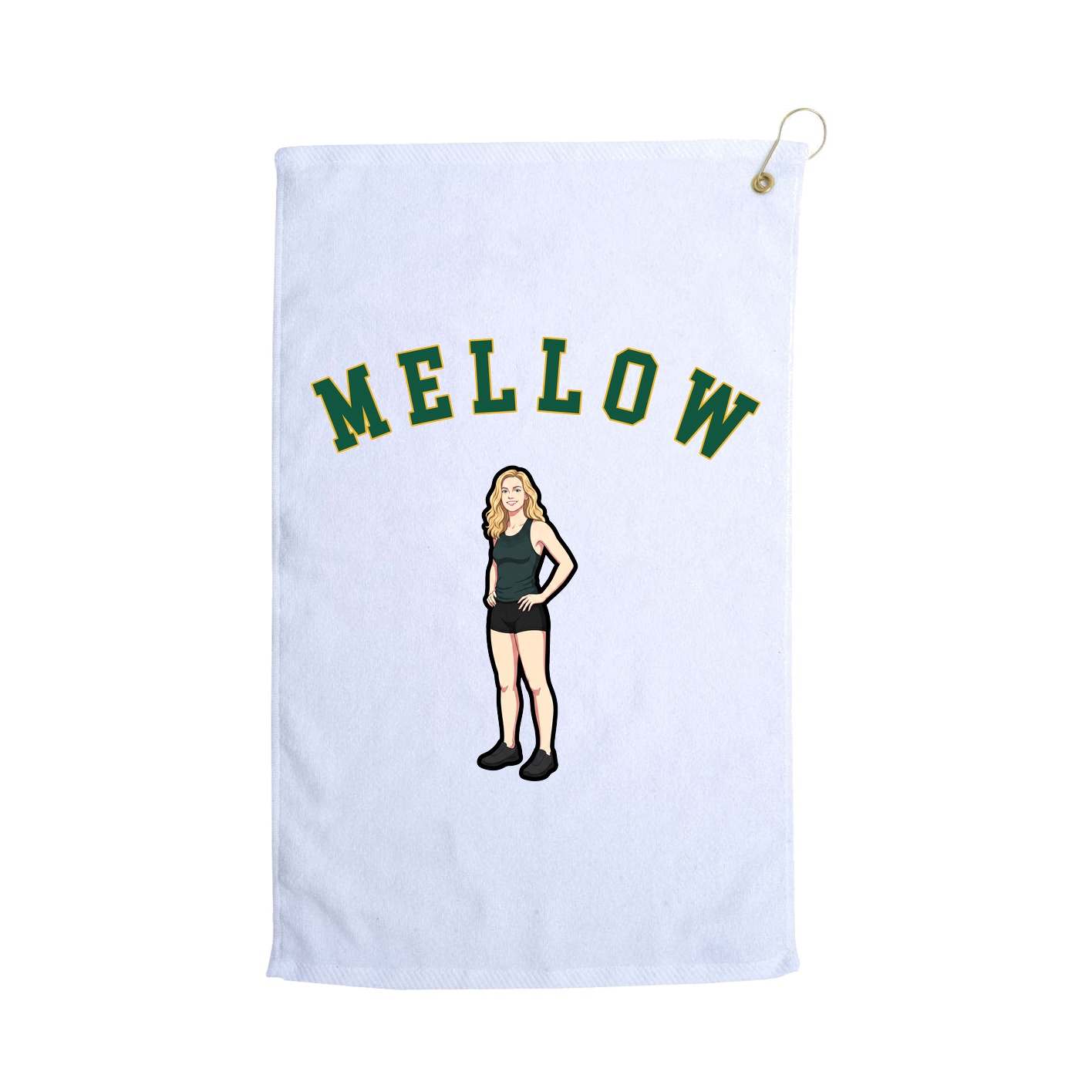 Golf Towel — Shirsey Arch in White