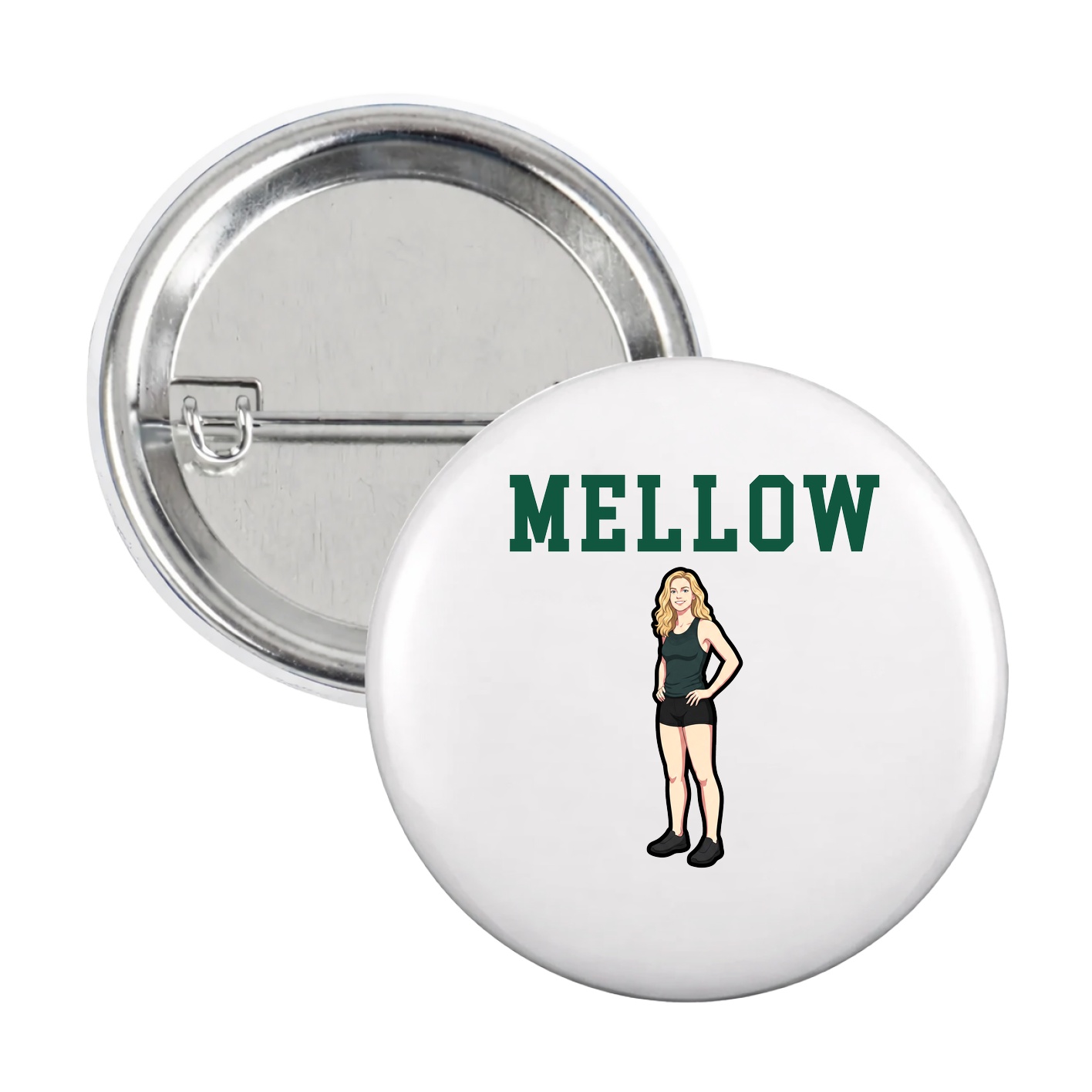 Game Day Button — Shirsey in White