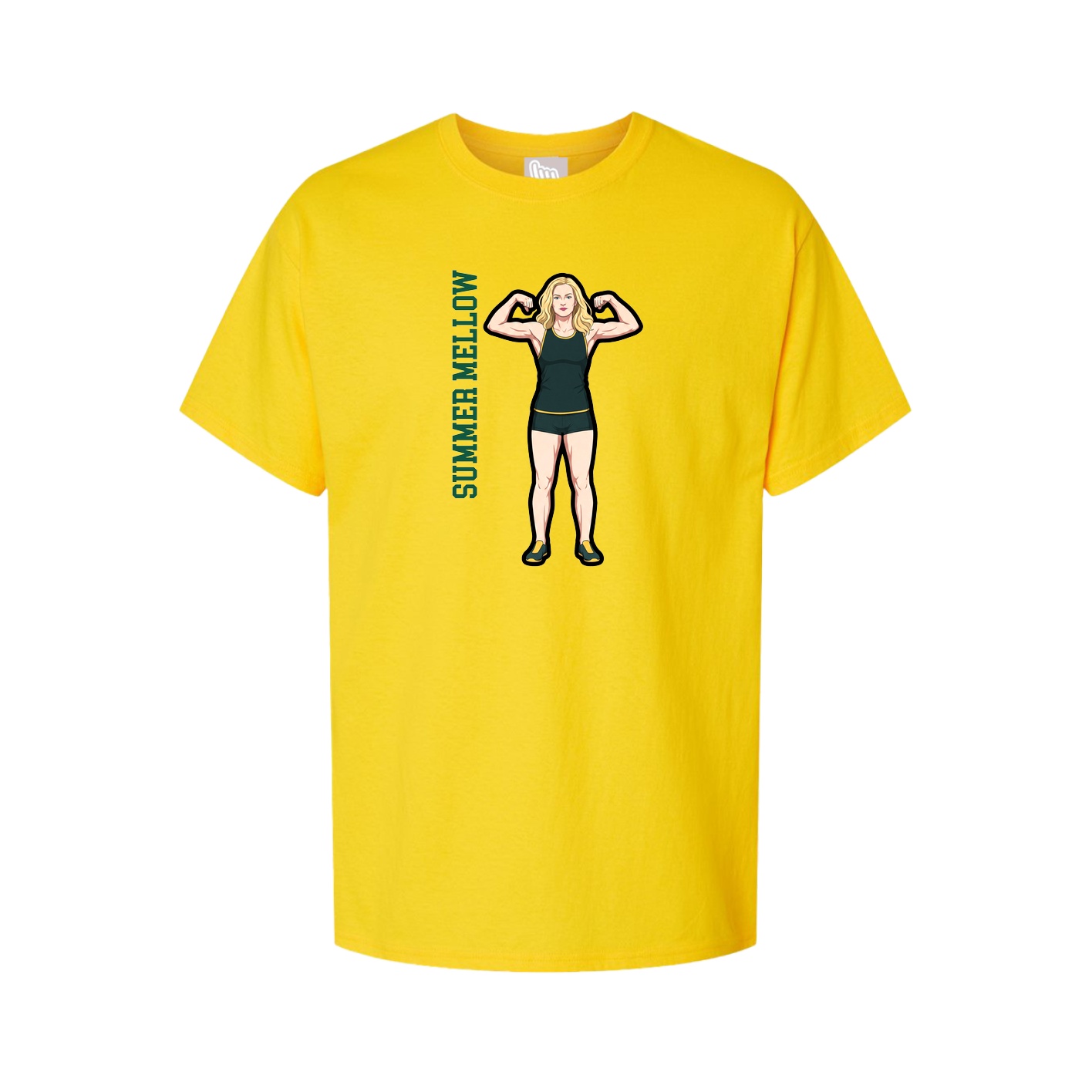 Youth Tee — Name Vertical in Gold