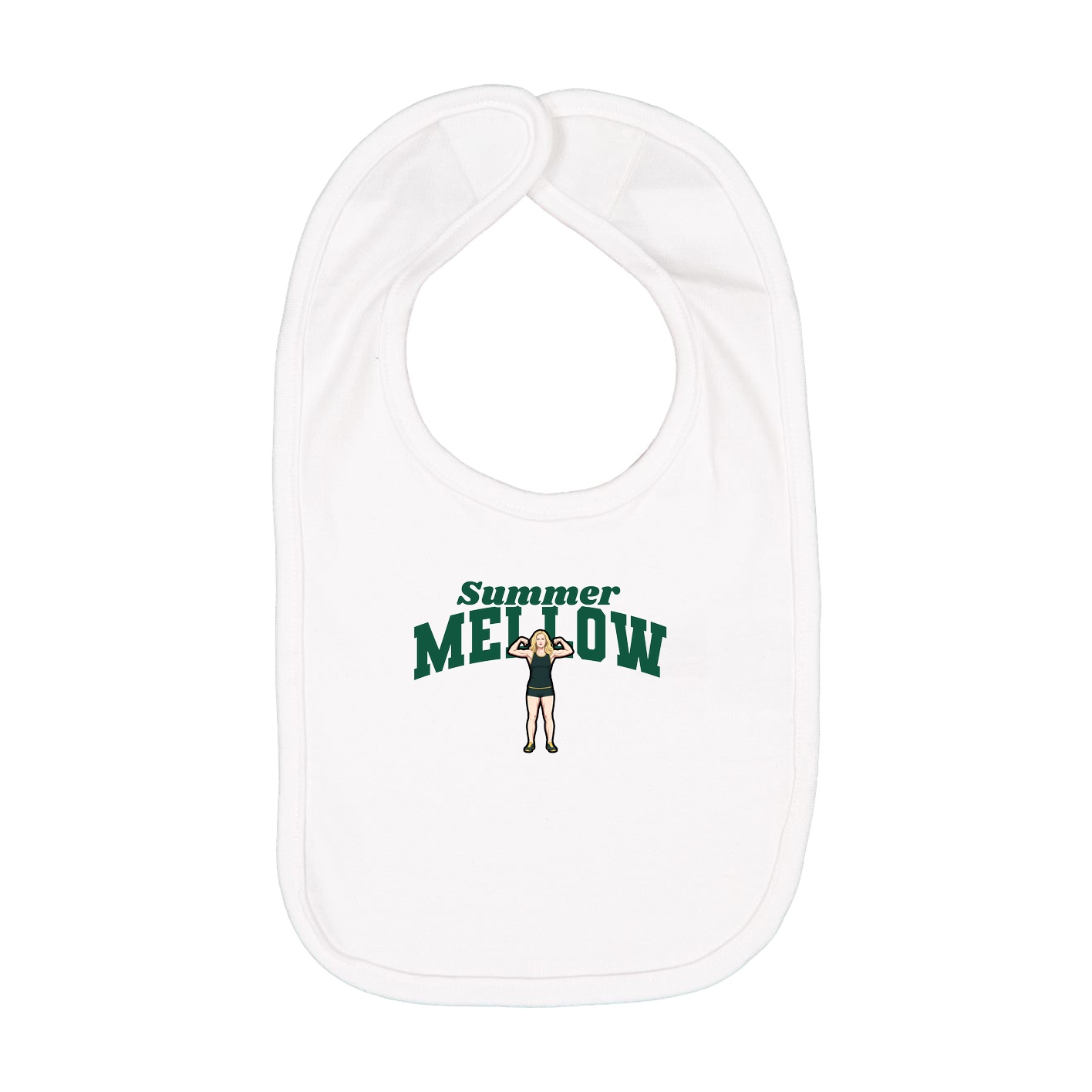 Infant Bib — Signature Arch in White