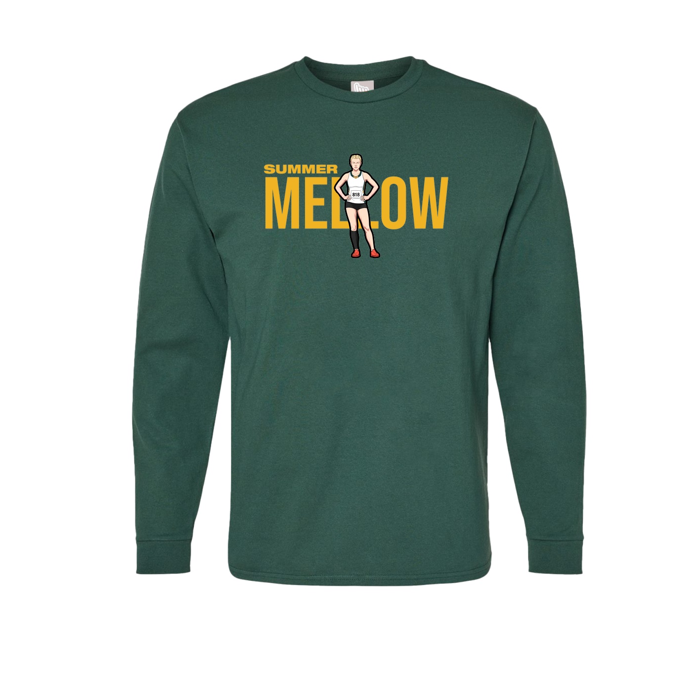 Long Sleeve Tee — Player Name in Green