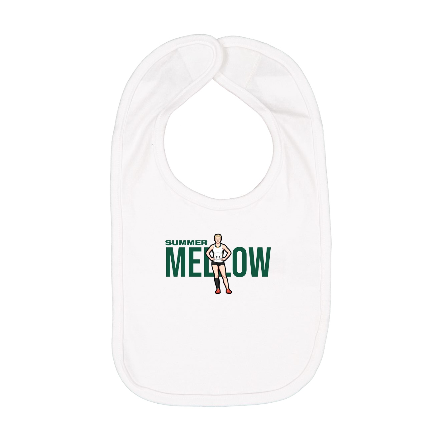 Infant Bib — Player Name in White