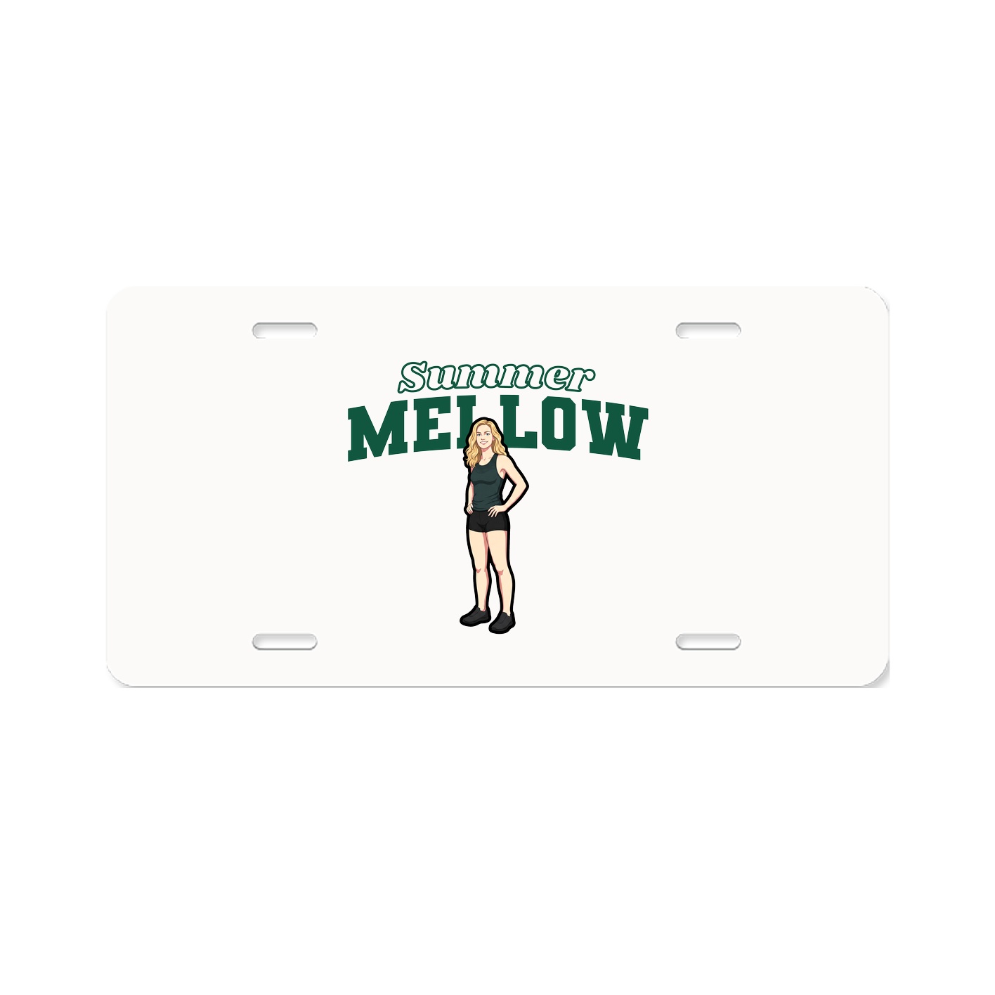 License Plate — Name Arch in Classic