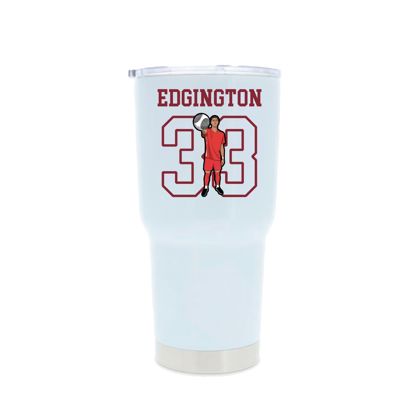 30oz Stainless Steel Tumbler — Shirsey in White