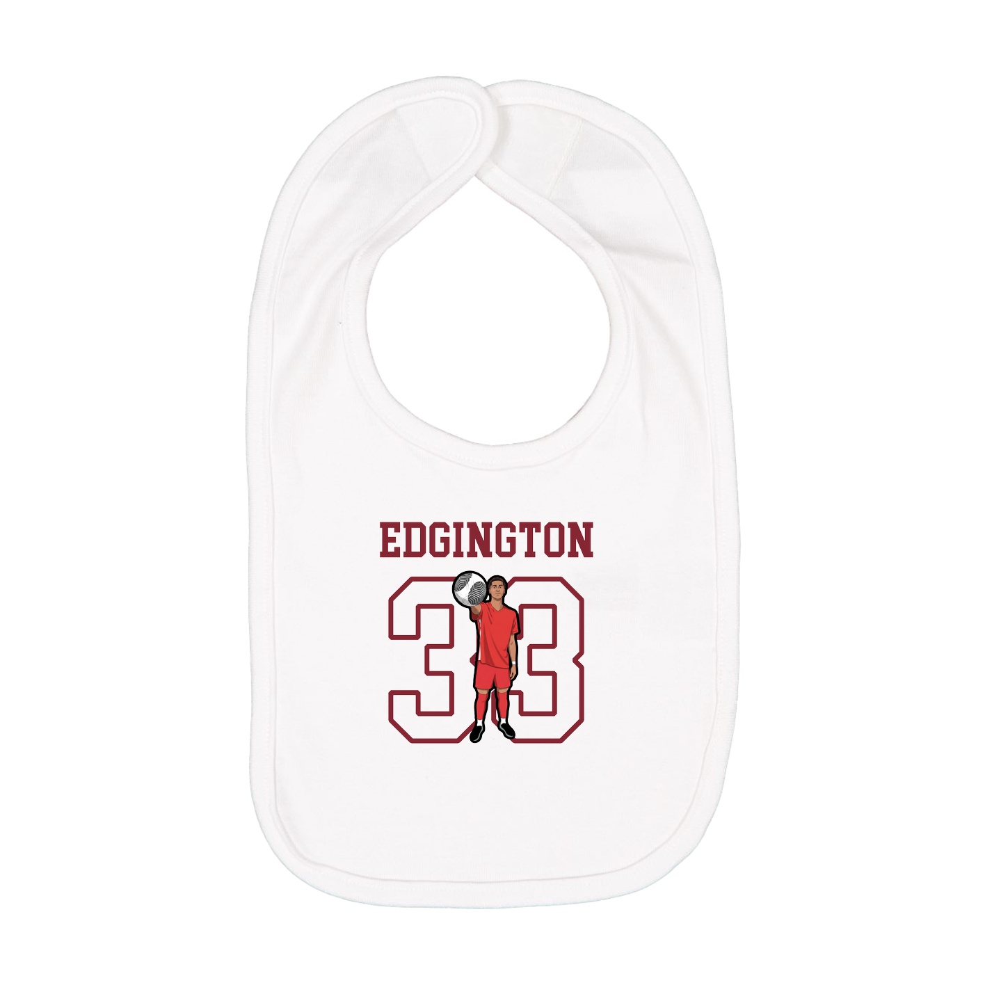 Infant Bib — Shirsey in White