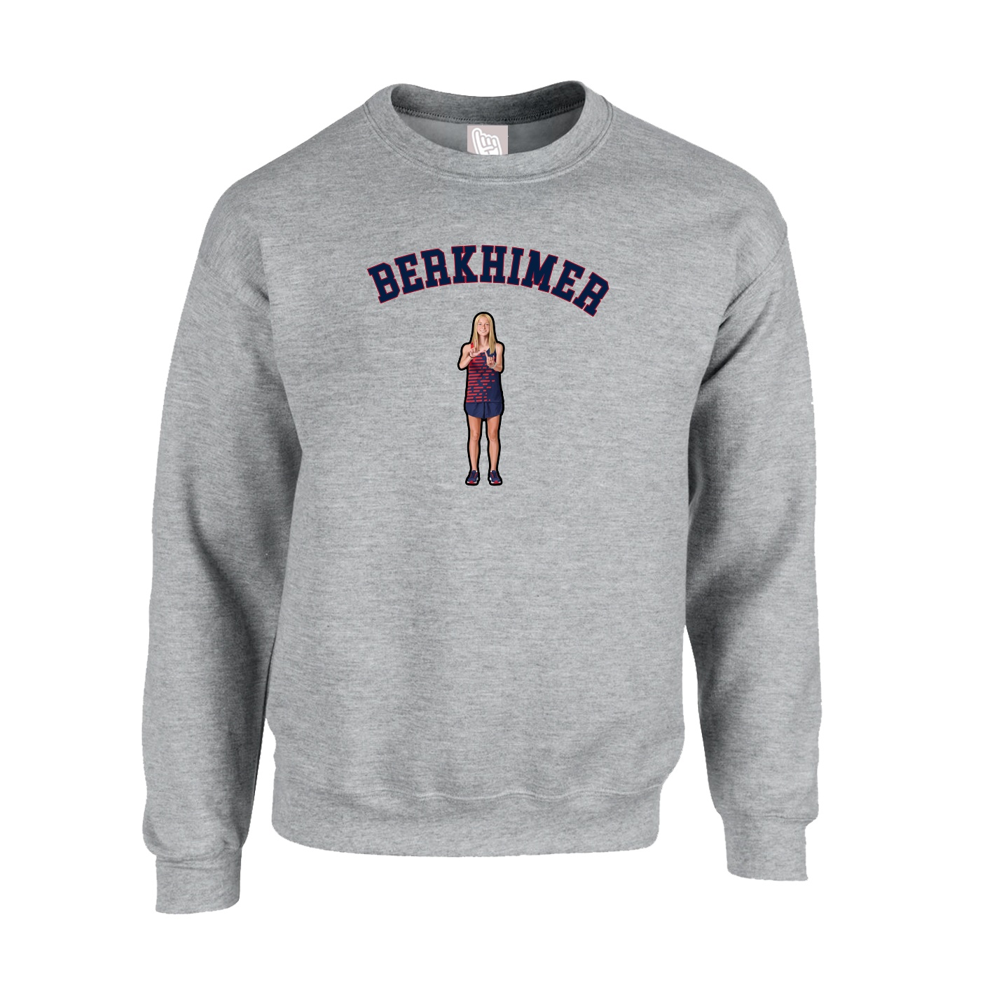 Fleece Crew — Shirsey Arch in Grey