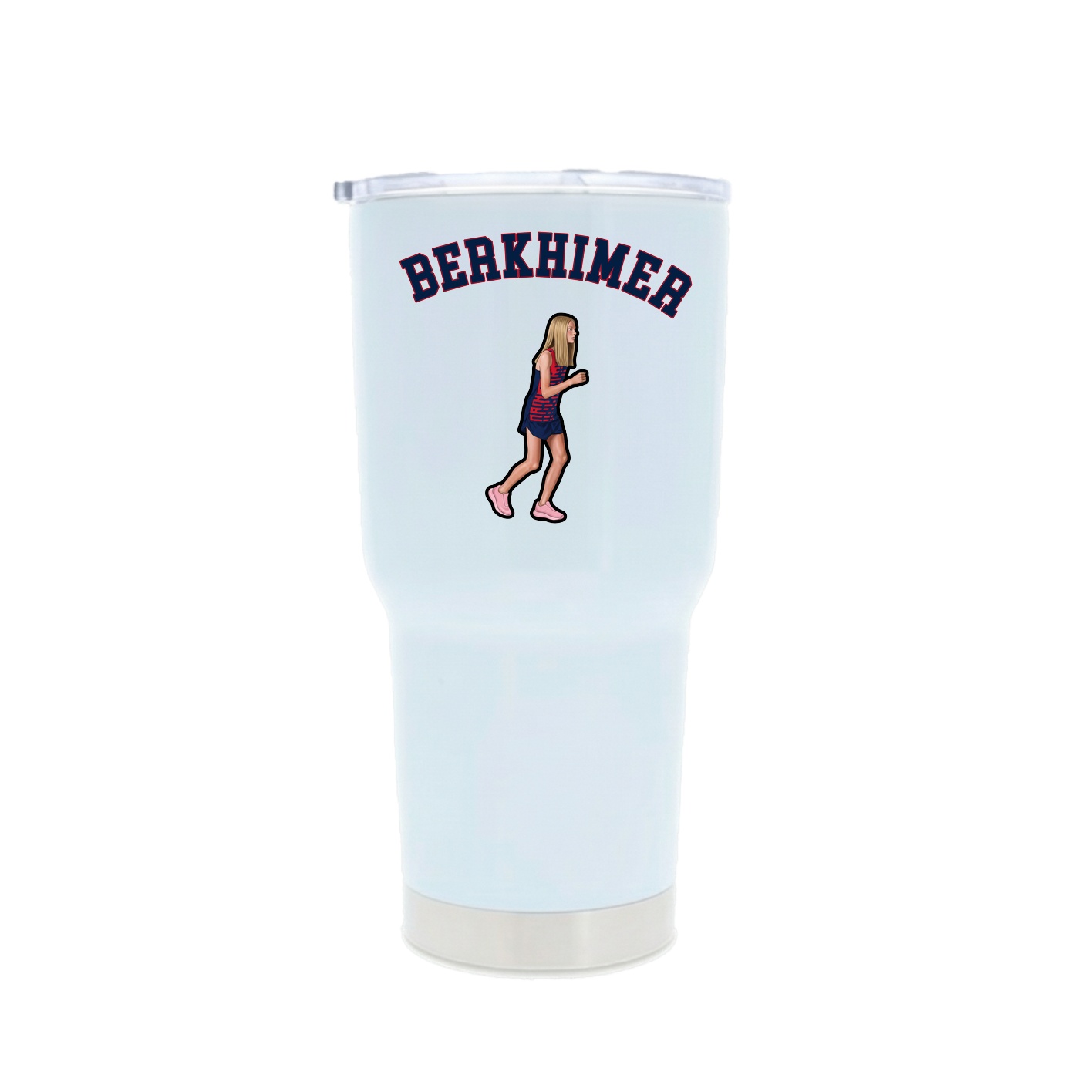 30oz Stainless Steel Tumbler — Shirsey Arch in White
