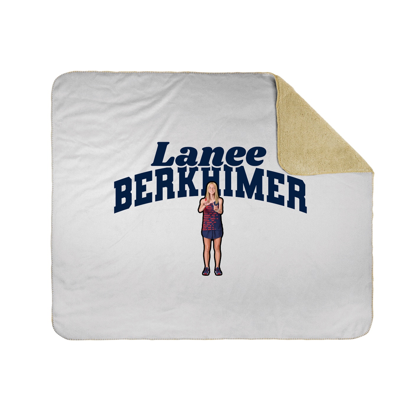 Throw Blanket — Signature Arch in White