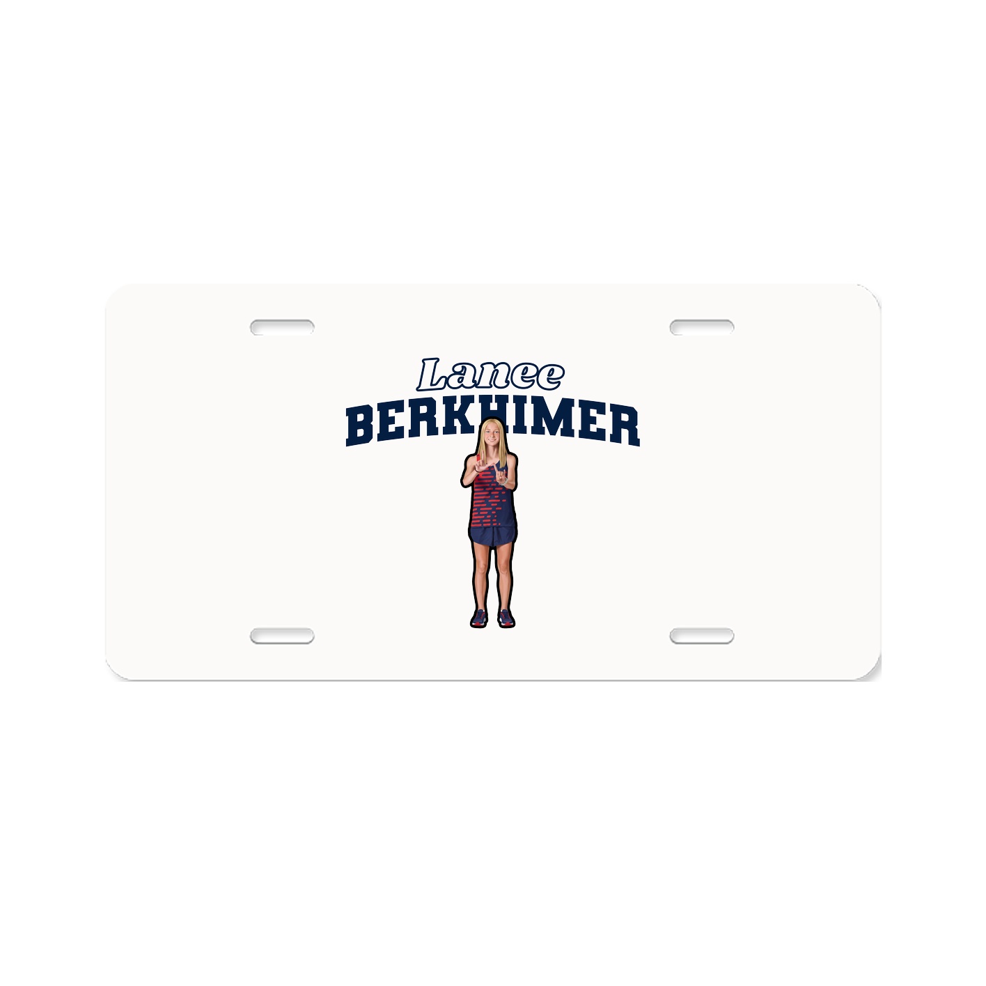 License Plate — Name Arch in Classic