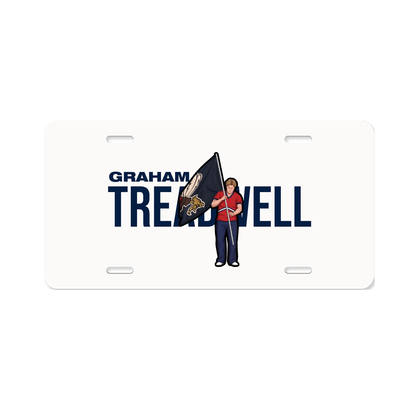 License Plate — Player Name in Classic