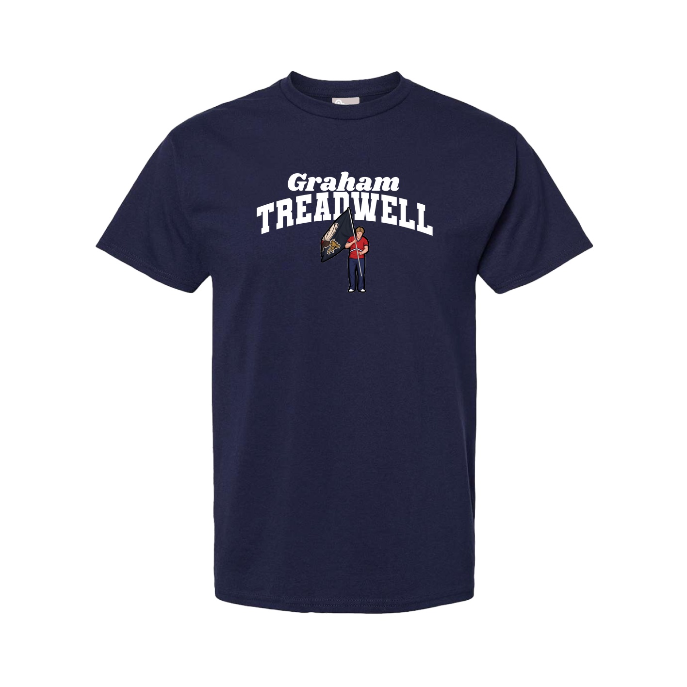 Youth Tee — Signature Arch in Navy