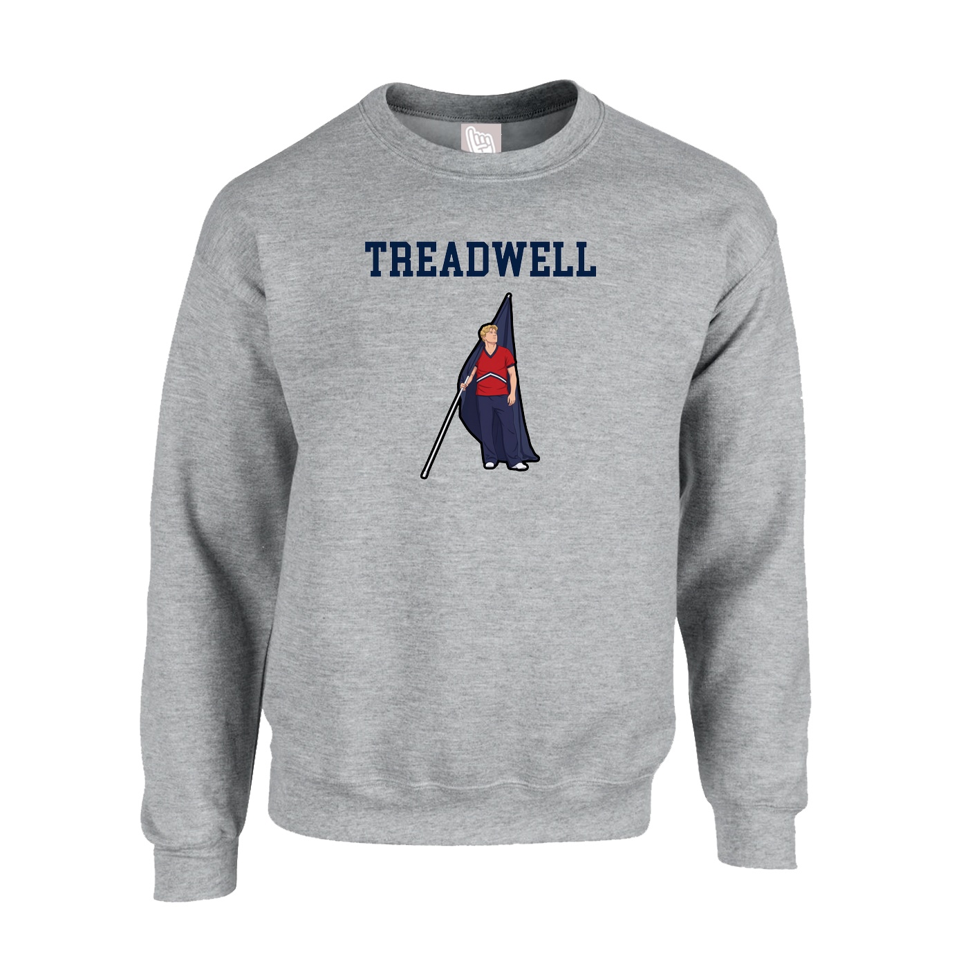 Fleece Crew — Shirsey in Grey