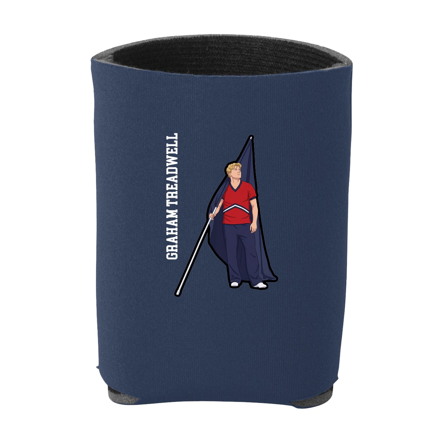 Can Holder — Name Vertical in Navy