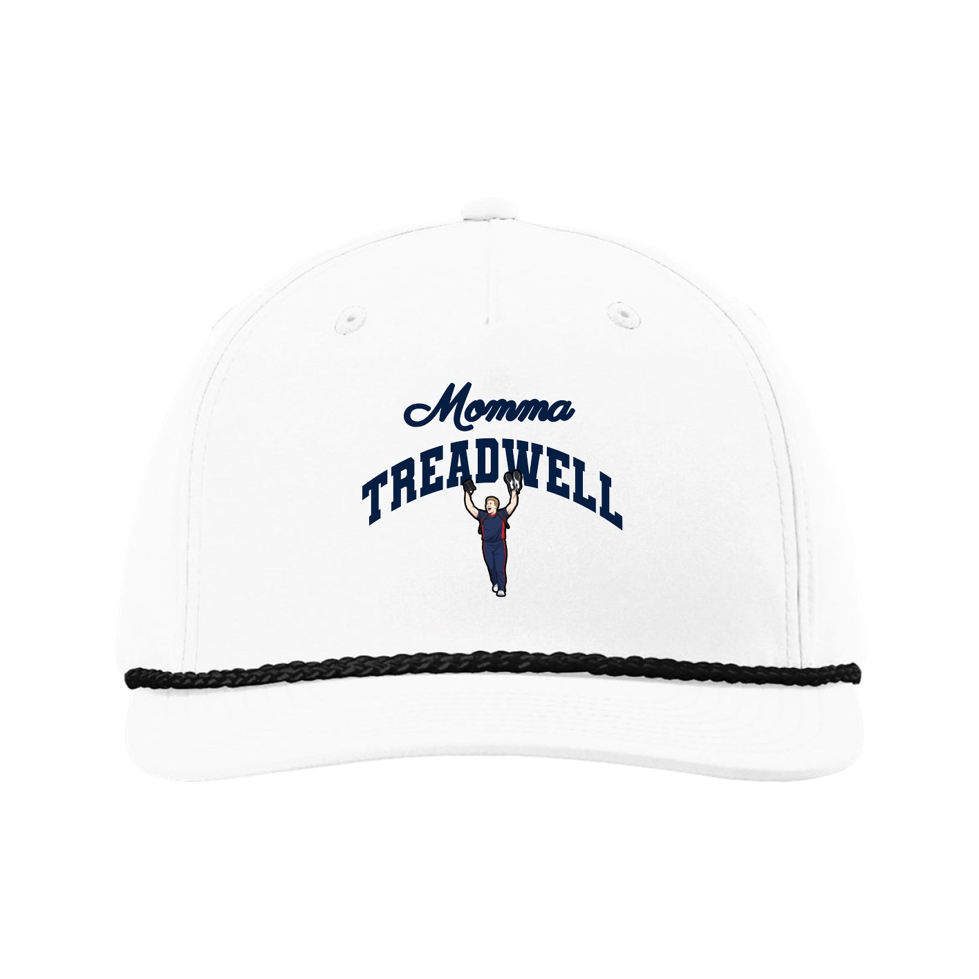 Five-Panel Classic Rope Cap — Mothers Day Arch in White