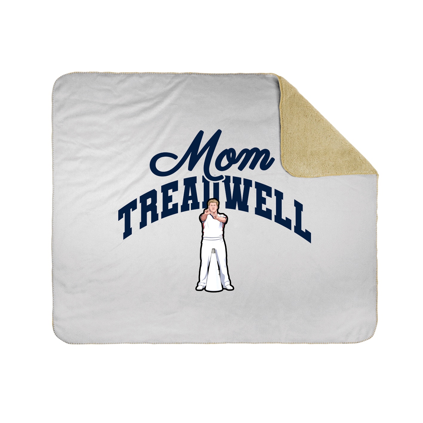 Throw Blanket — Mothers Day Arch in White