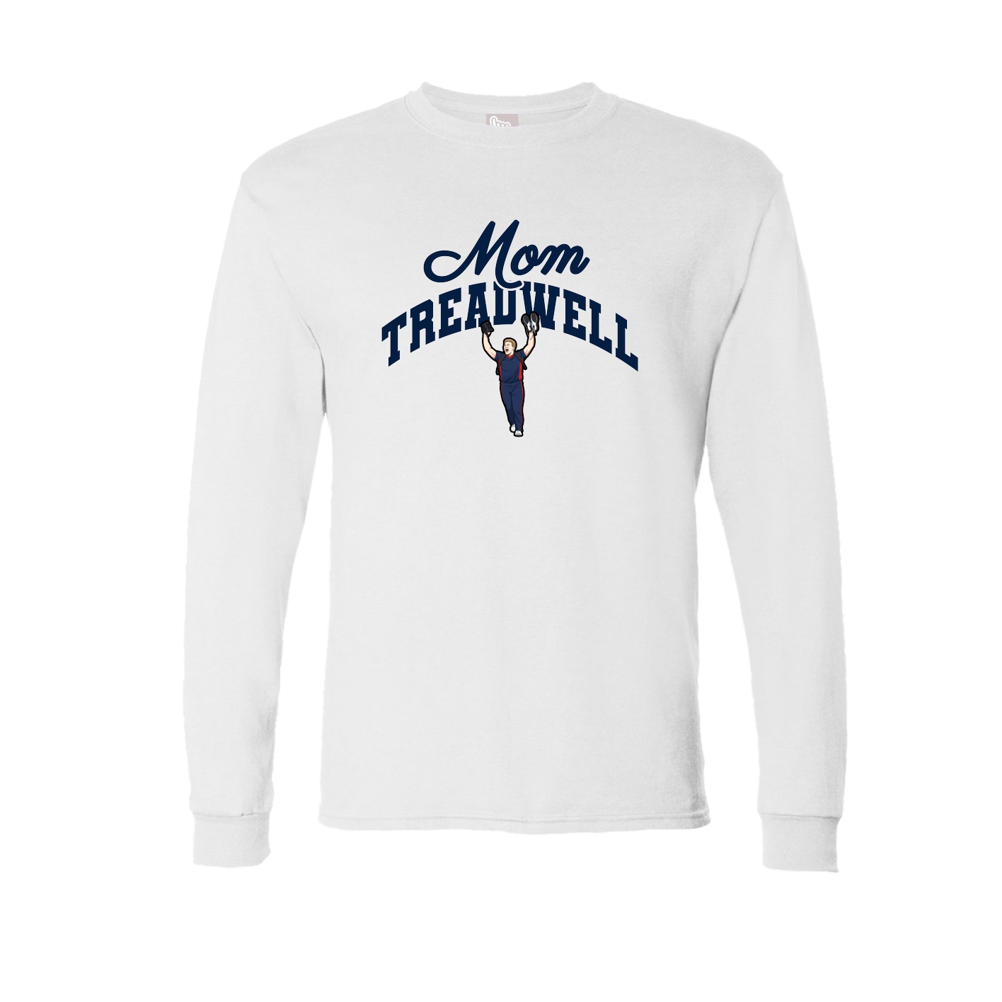 Long Sleeve Tee — Mothers Day Arch in White