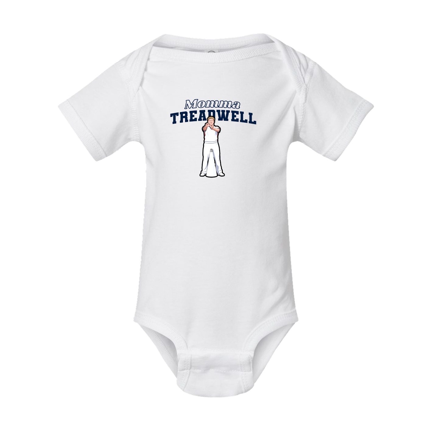 Baby Onesie — Mothers Day Block in White