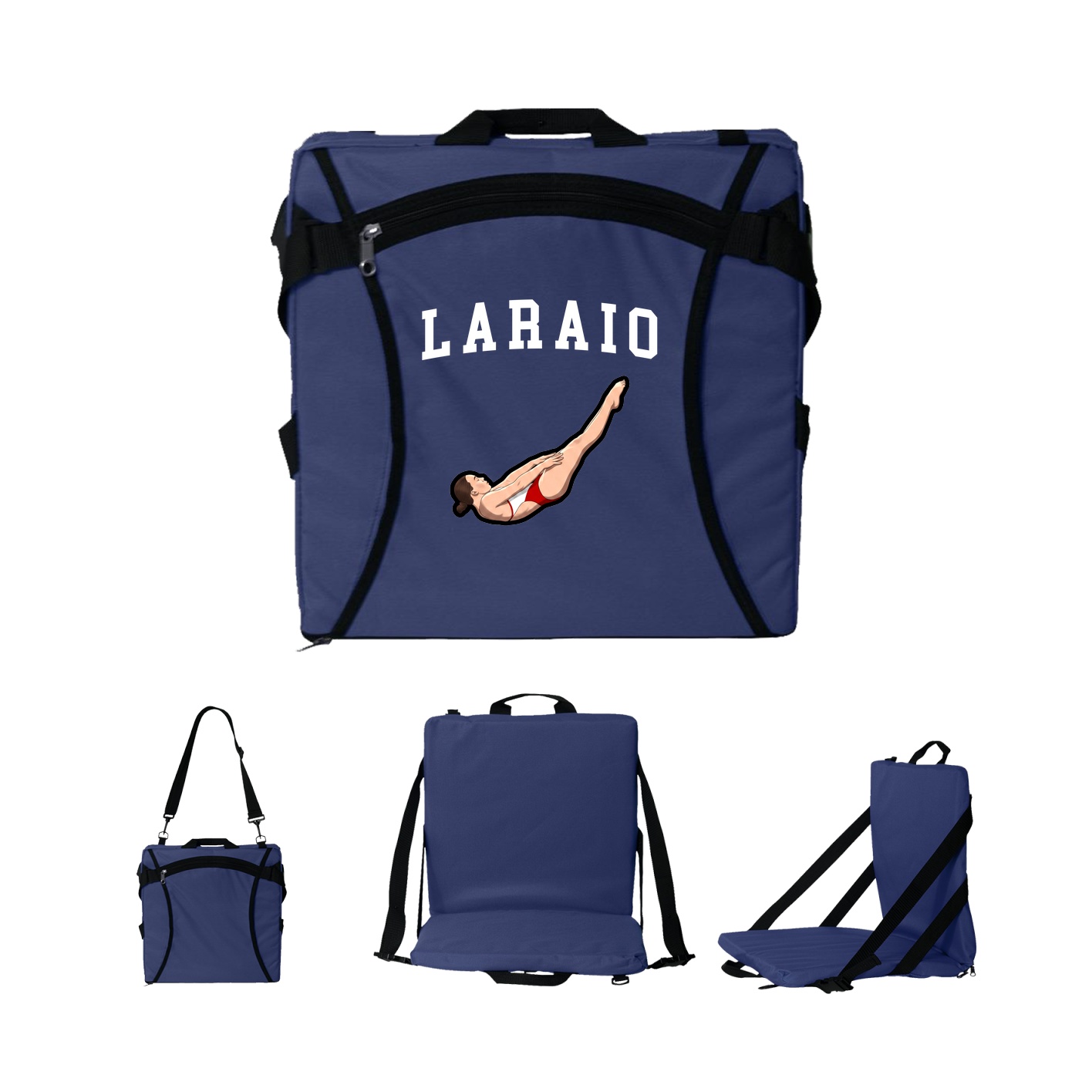 Folding Stadium Seat — Shirsey in Navy