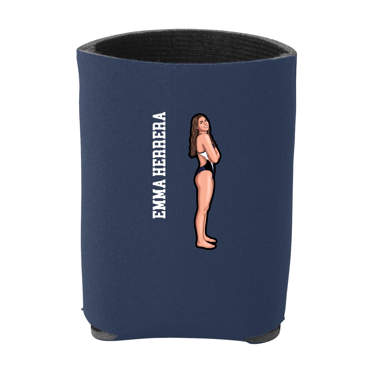 Can Holder — Name Vertical in Navy