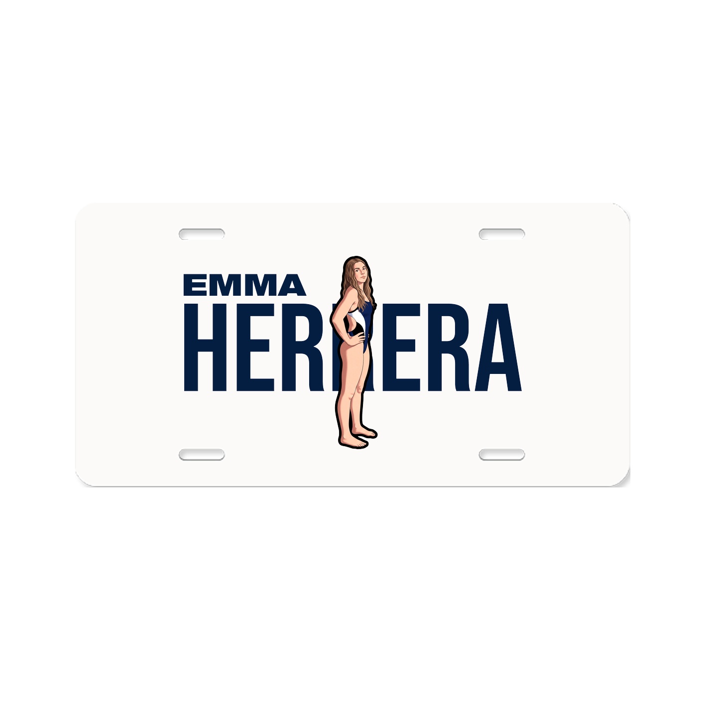 License Plate — Player Name in Classic