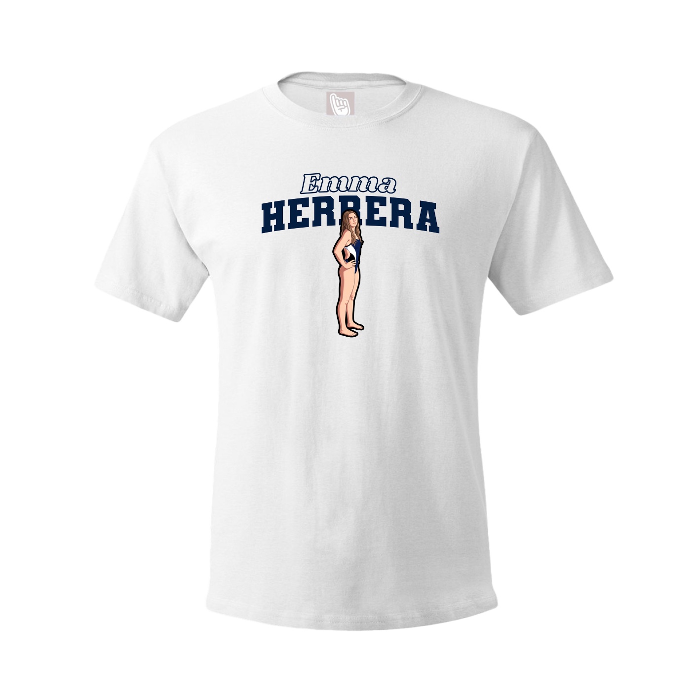 Tee — Name Arch in White
