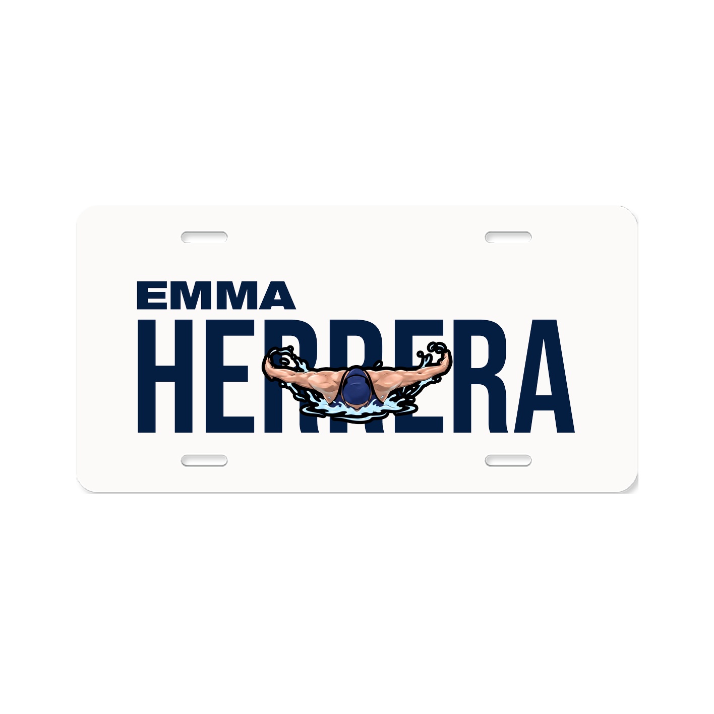 License Plate — Player Name in Classic