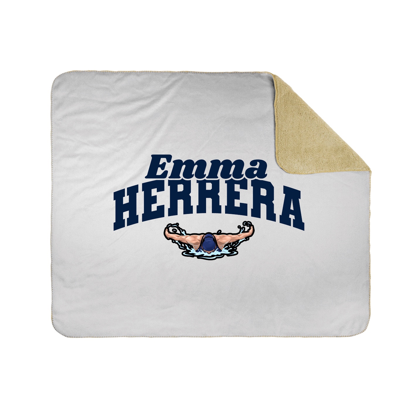 Throw Blanket — Signature Arch in White