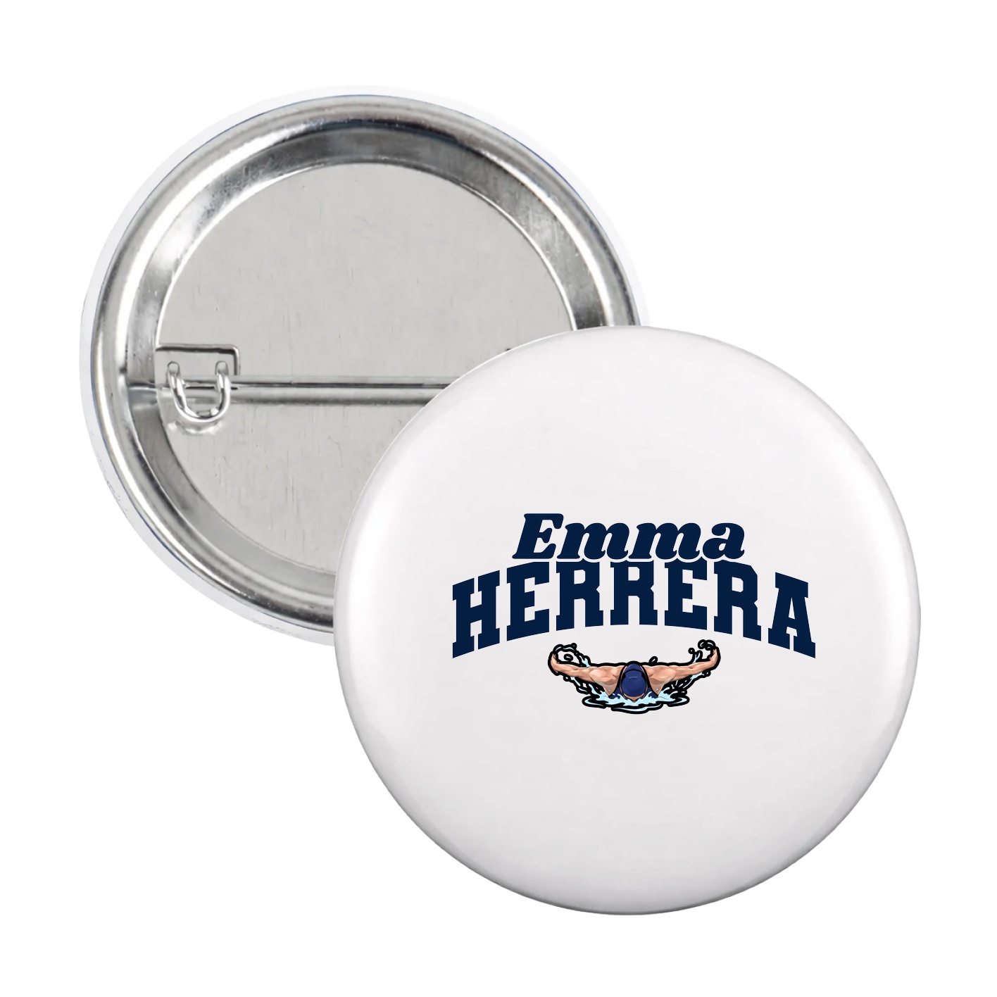 Game Day Button — Signature Arch in White