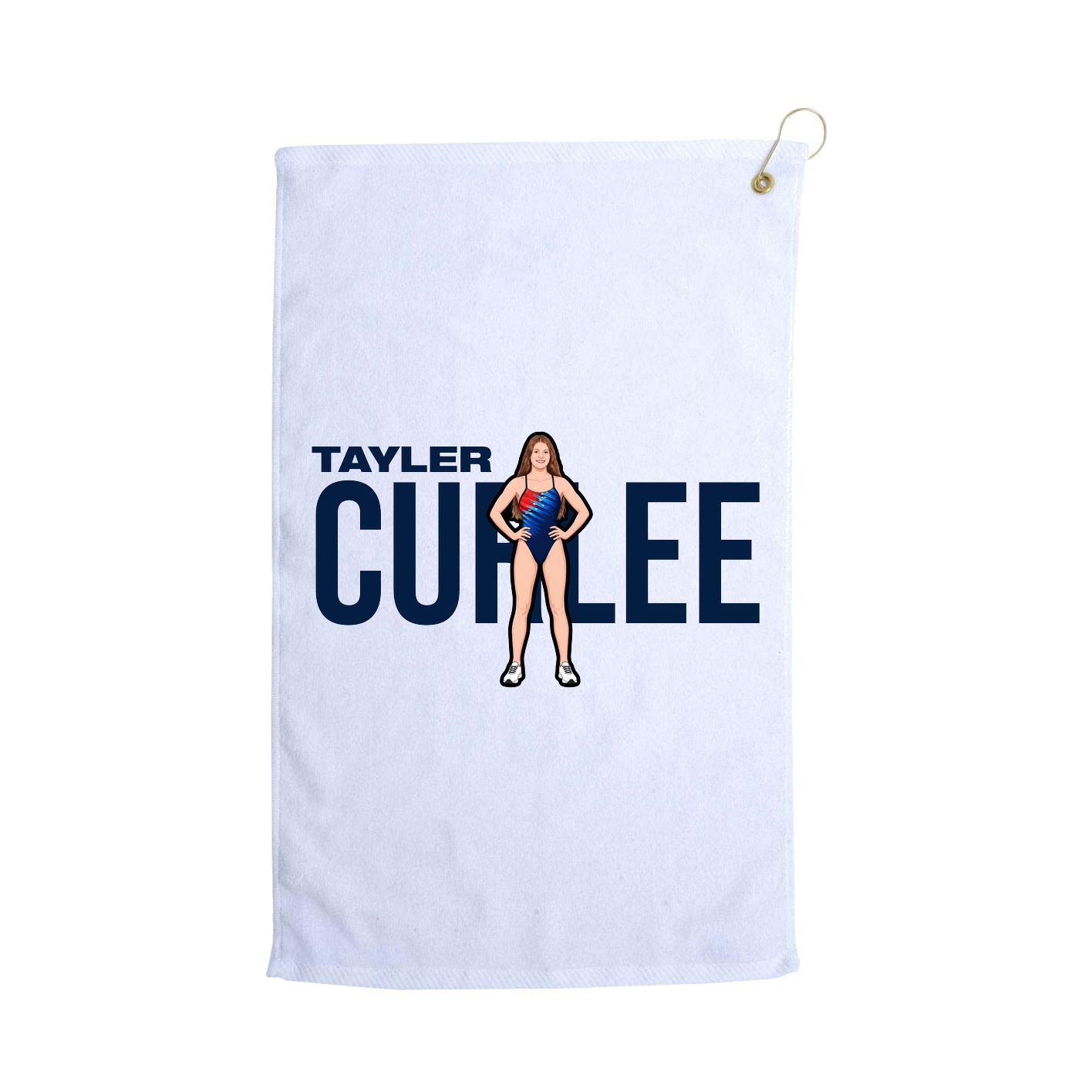 Golf Towel — Player Name in White