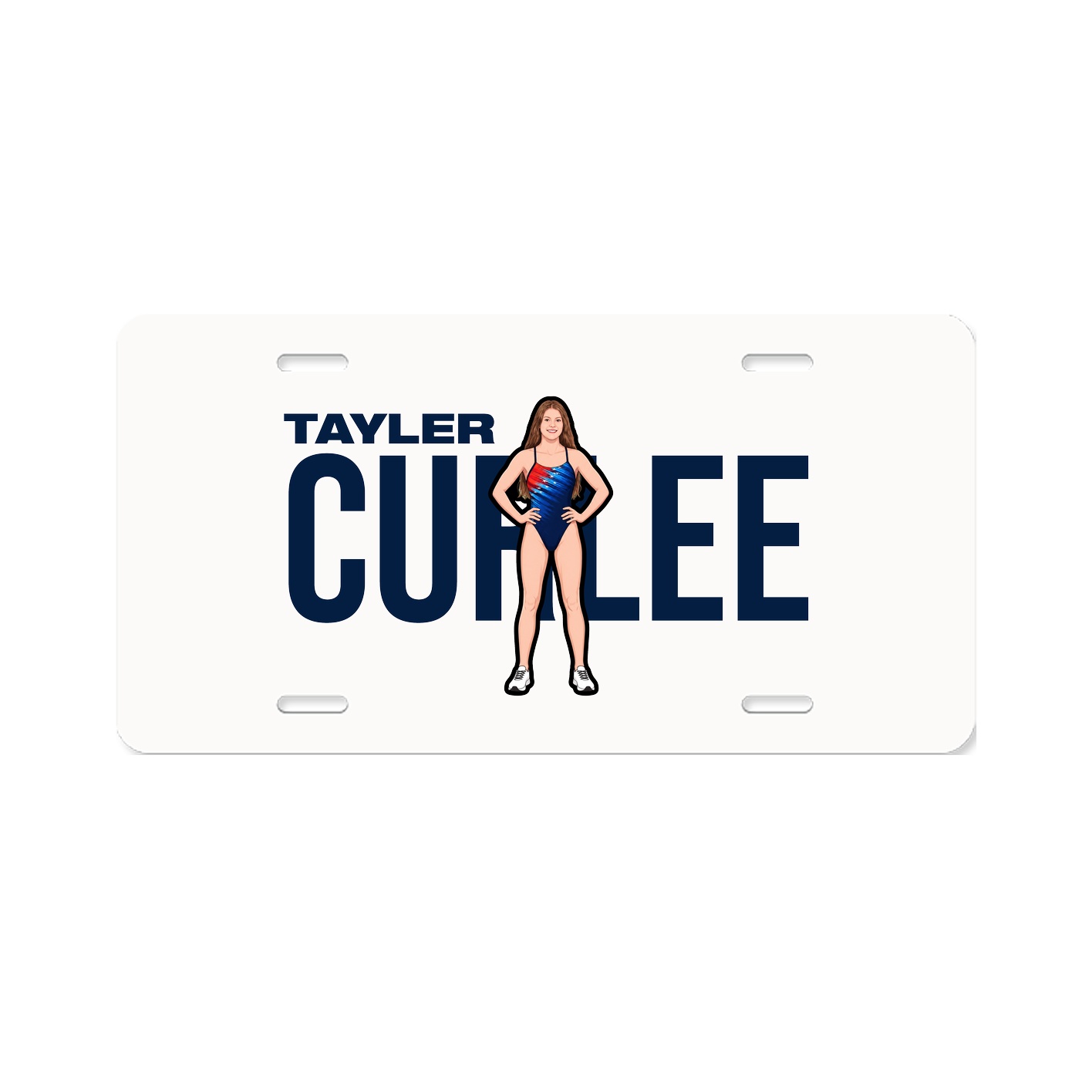 License Plate — Player Name in Classic