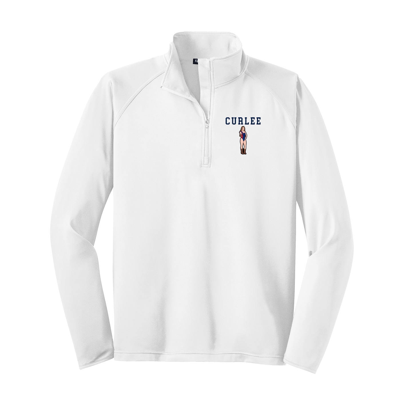 Q-Zip Pullover — Shirsey in White