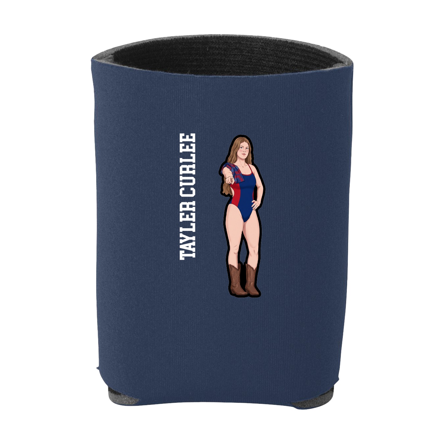 Can Holder — Name Vertical in Navy