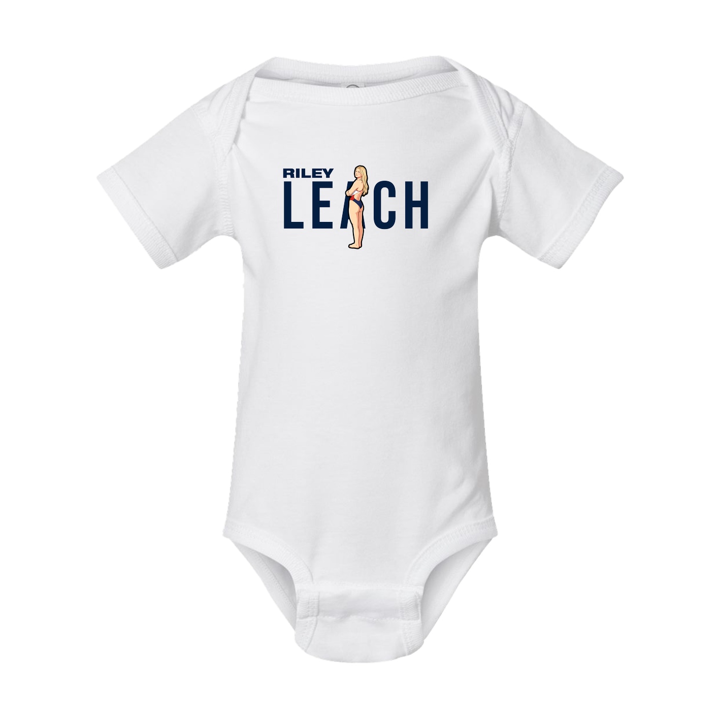Baby Onesie — Player Name in White
