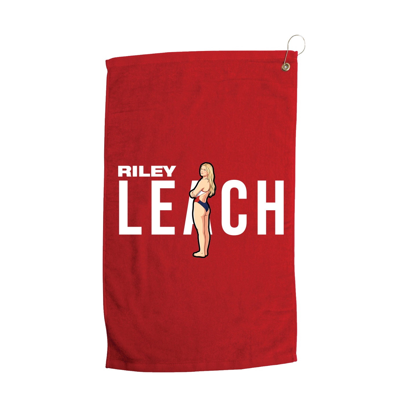 Golf Towel — Player Name in Red