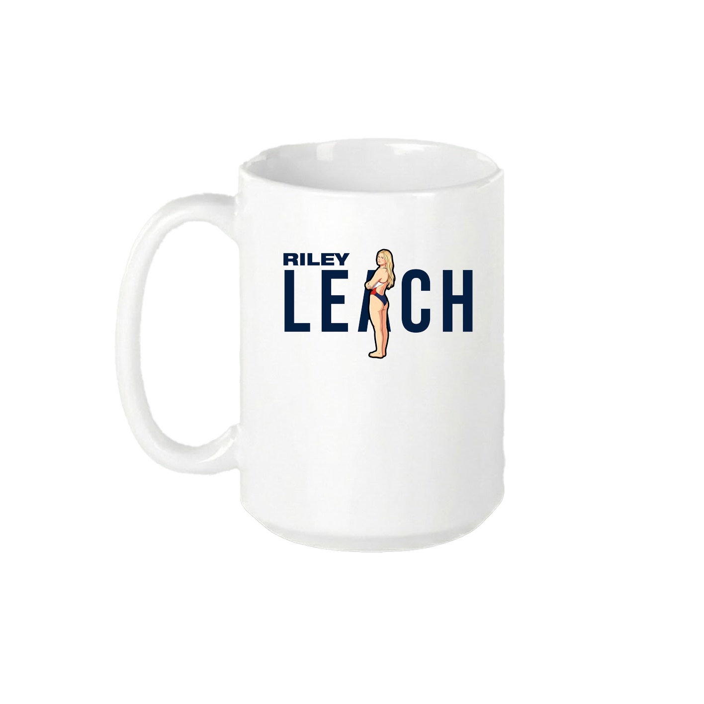 15oz Coffee Mug — Player Name in White