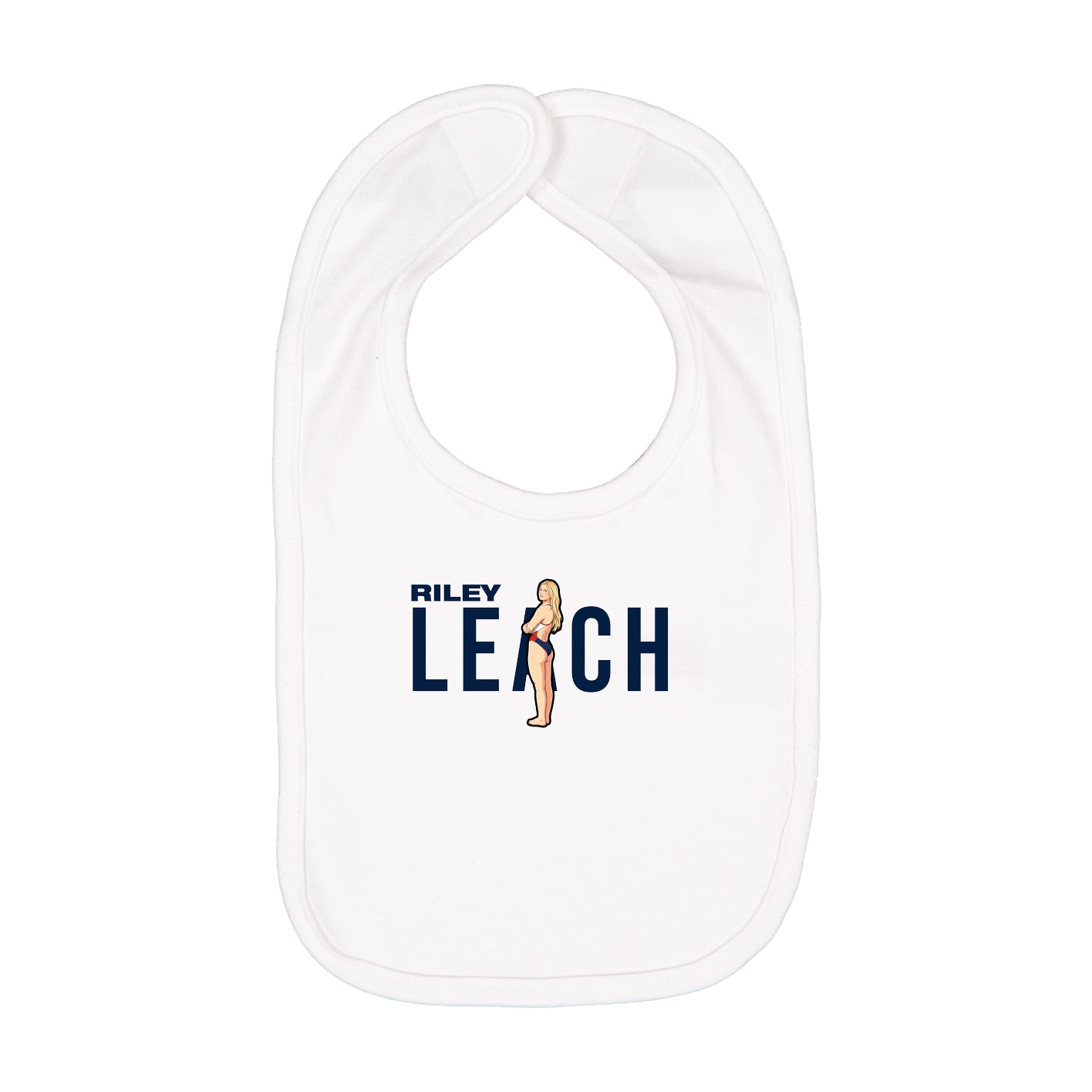 Infant Bib — Player Name in White