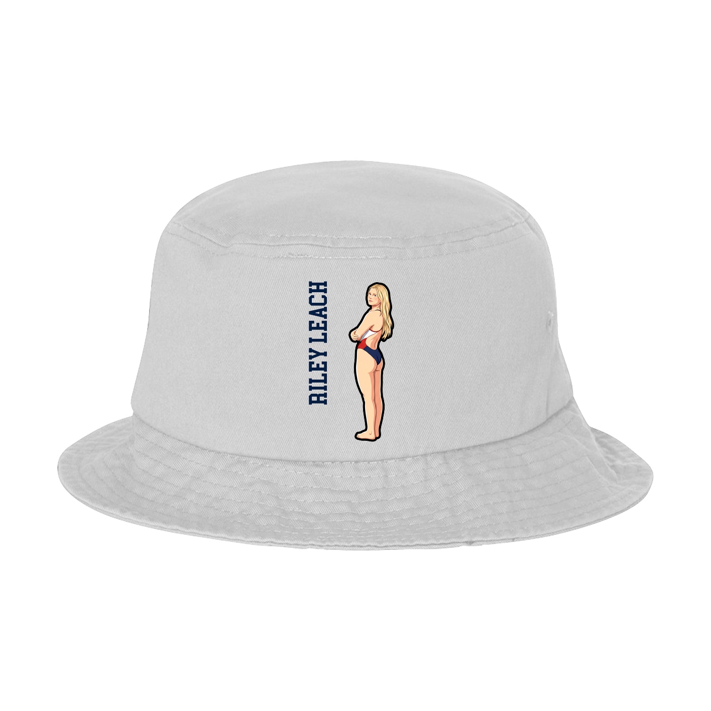 Bucket Cap — Name Vertical in White