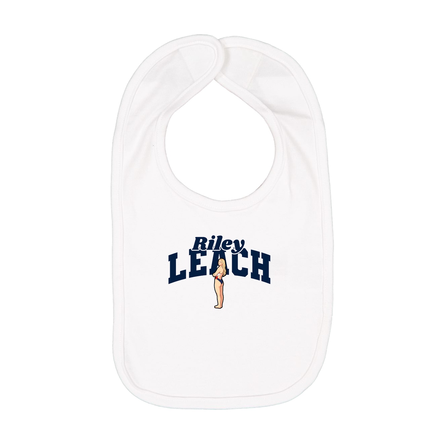 Infant Bib — Signature Arch in White