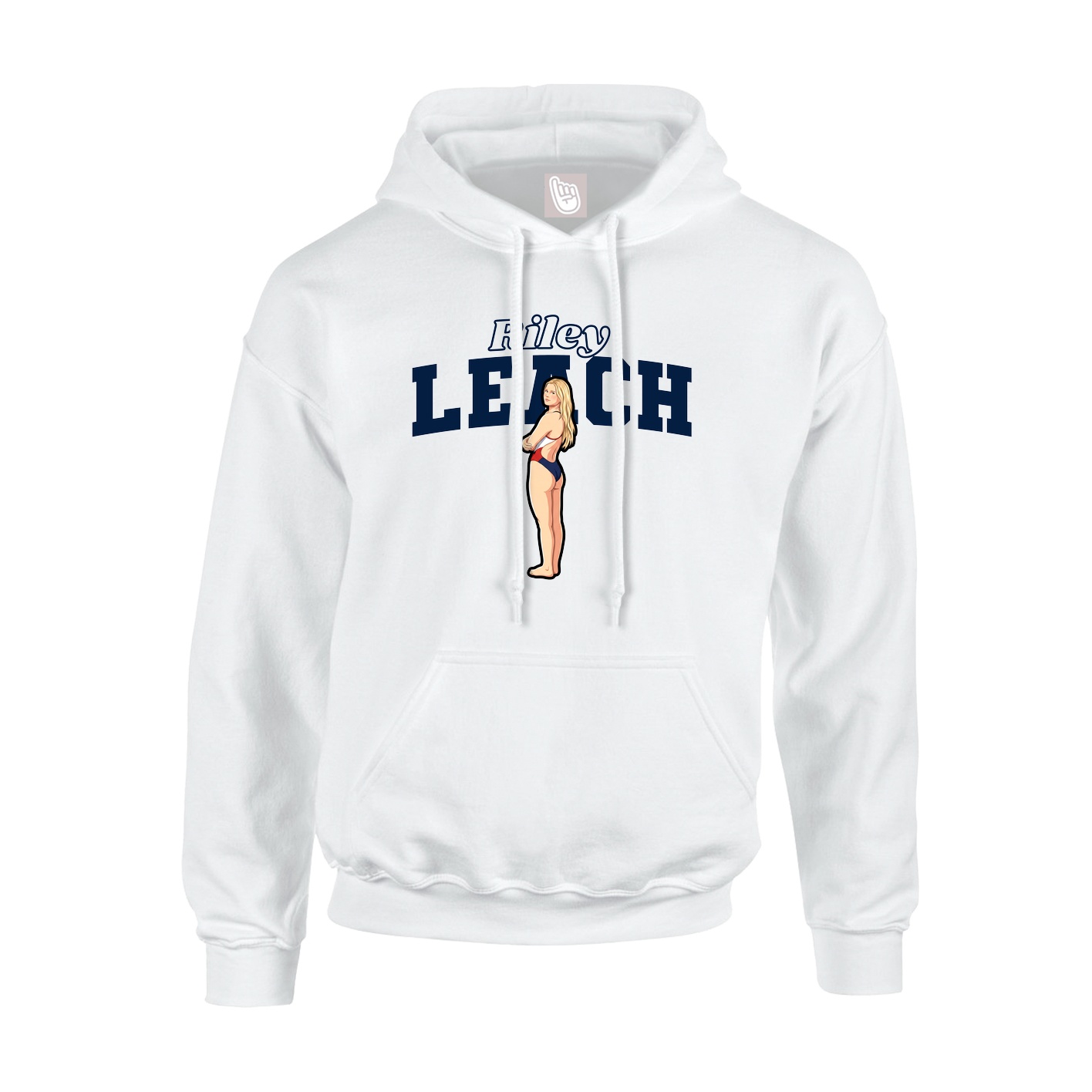 Hoodie — Name Arch in White