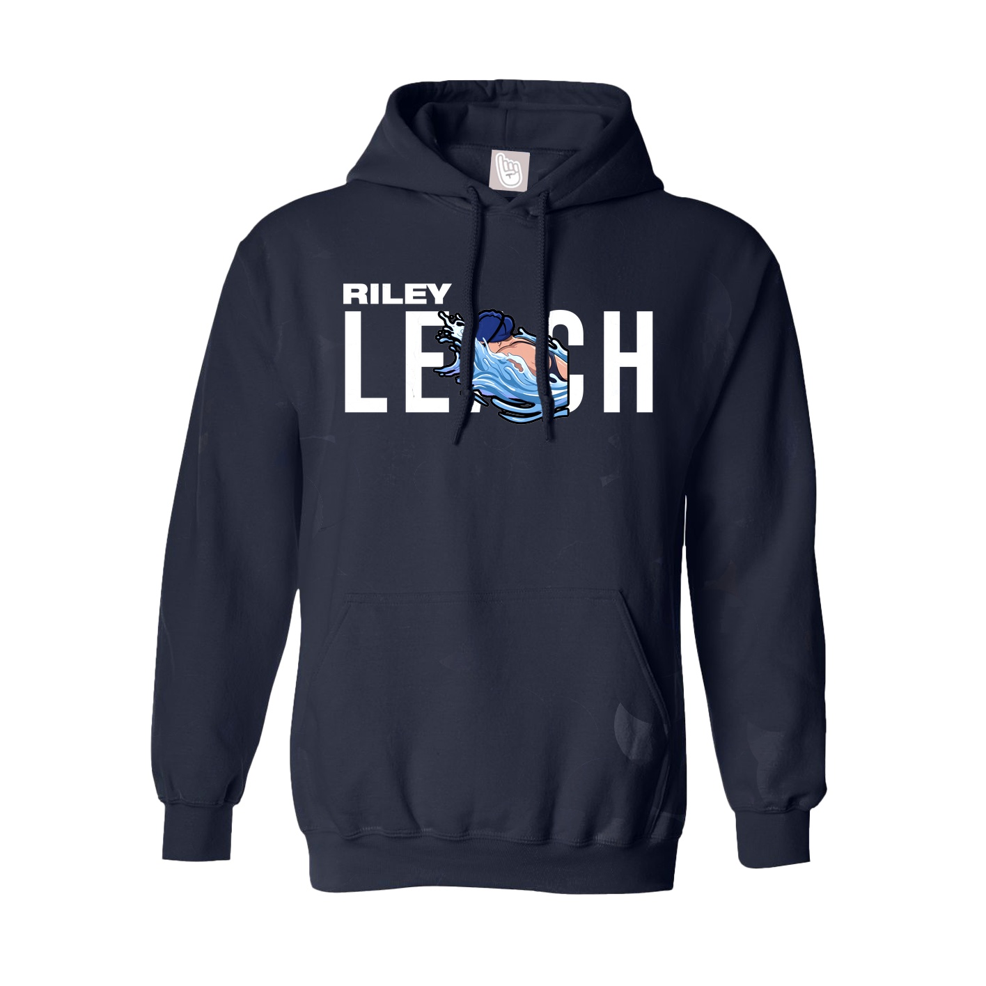 Youth Hoodie — Player Name in Navy