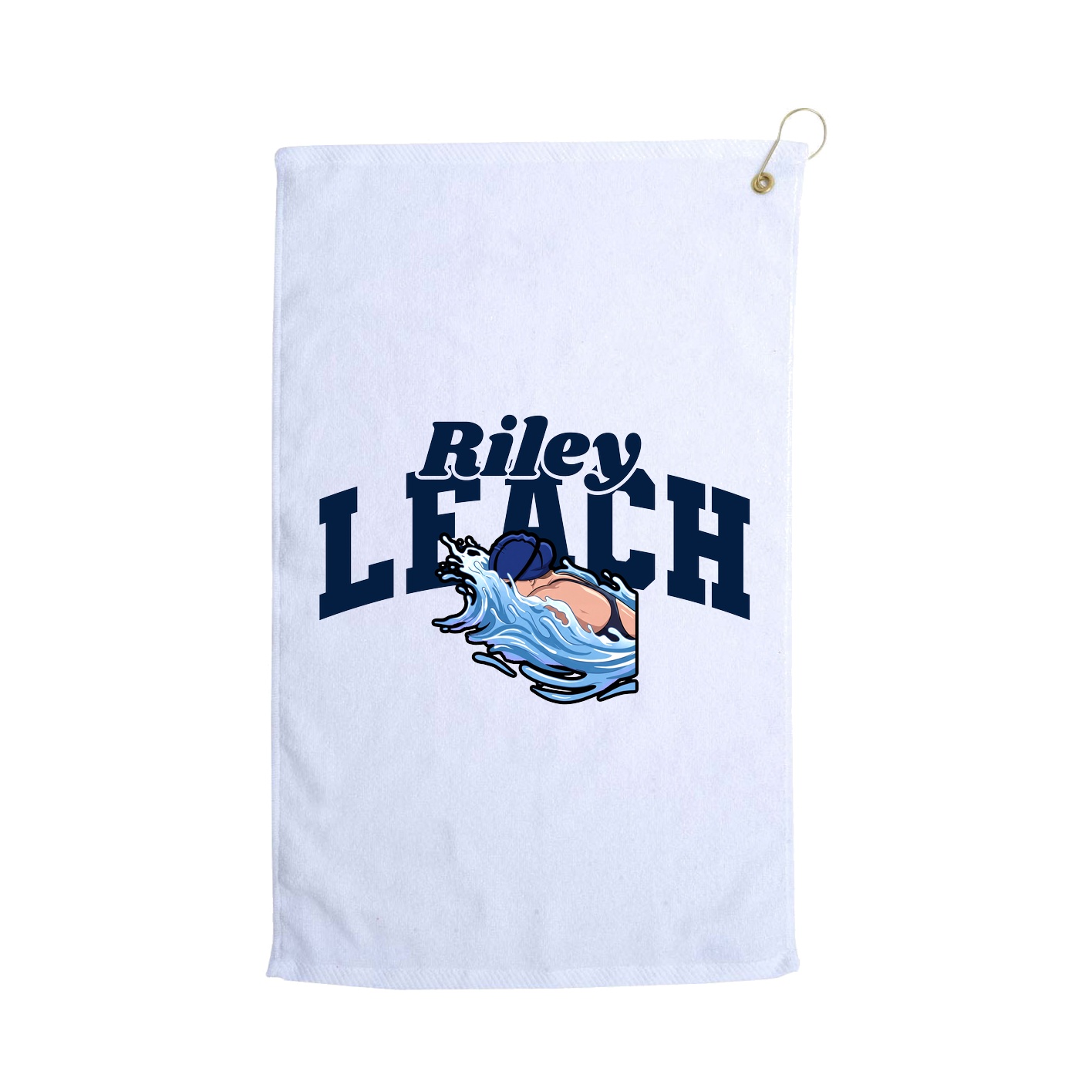 Golf Towel — Signature Arch in White