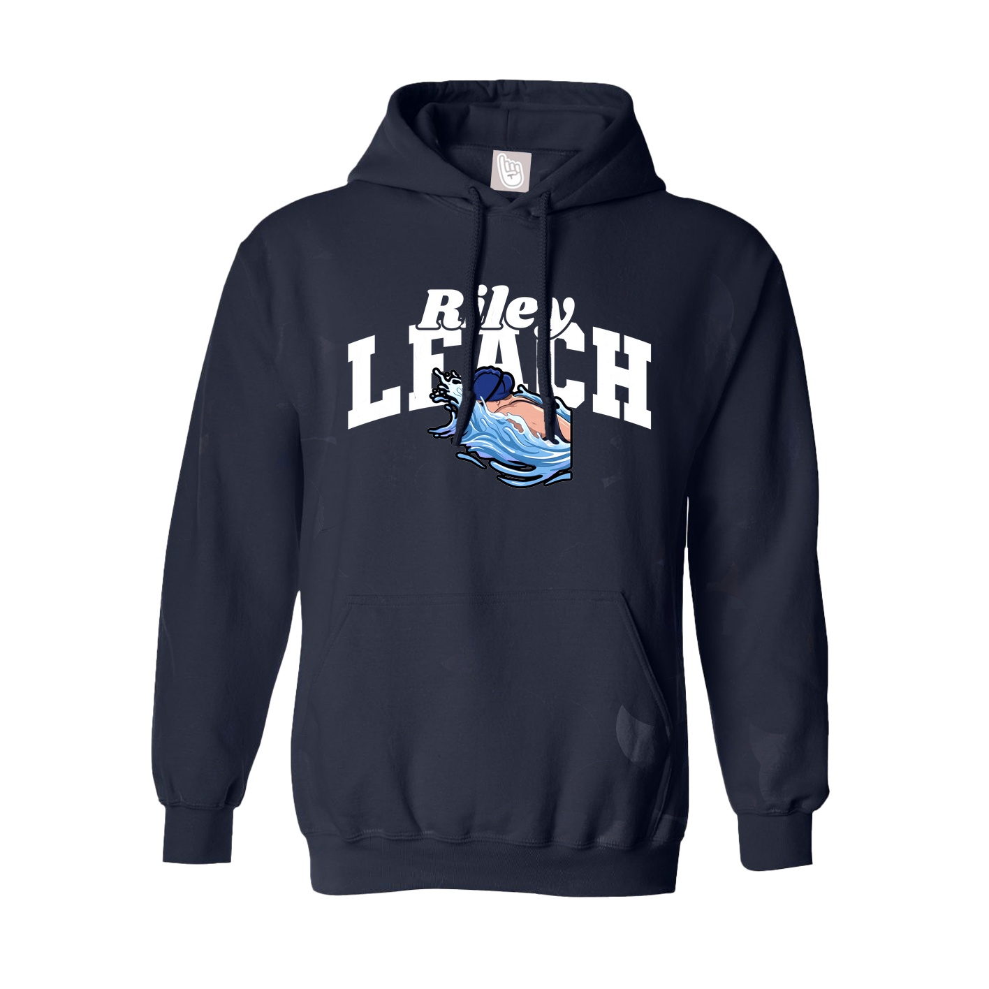 Youth Hoodie — Signature Arch in Navy
