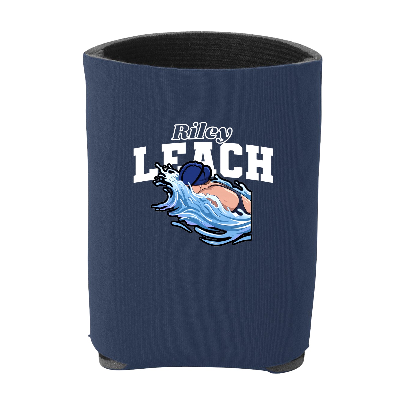 Can Holder — Name Arch in Navy